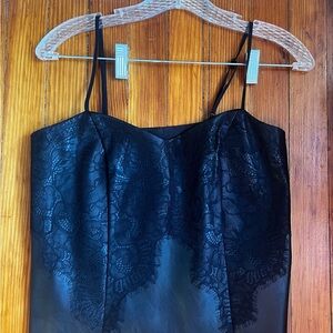 Express Black Camisole with Lace Detail